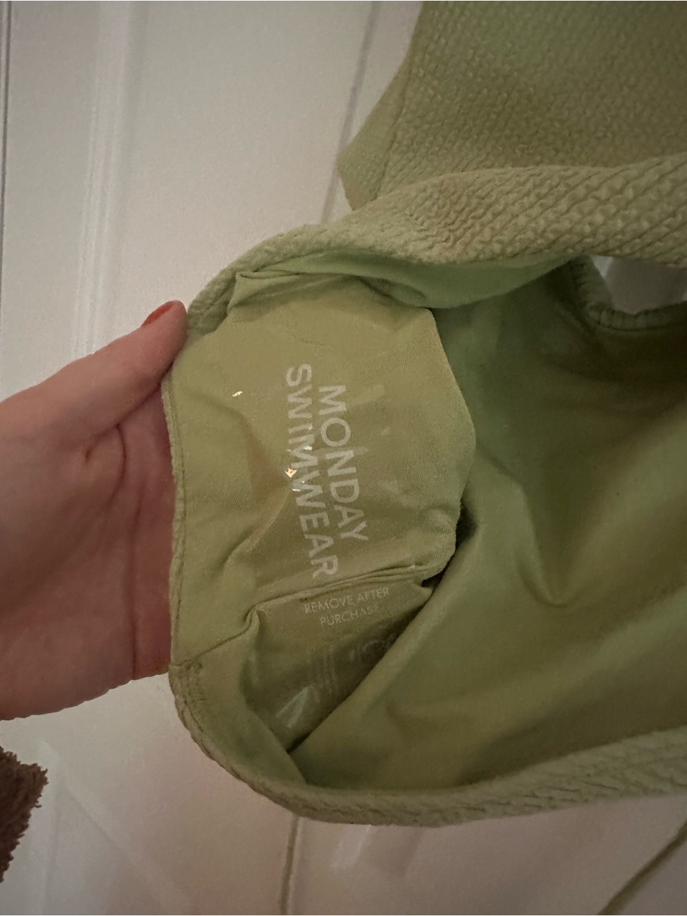 Monday Swimwear Green One Piece Size M - Picture 3 of 5